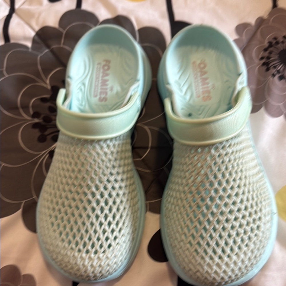 Kids Aqua Slip-On Shoes Skechers